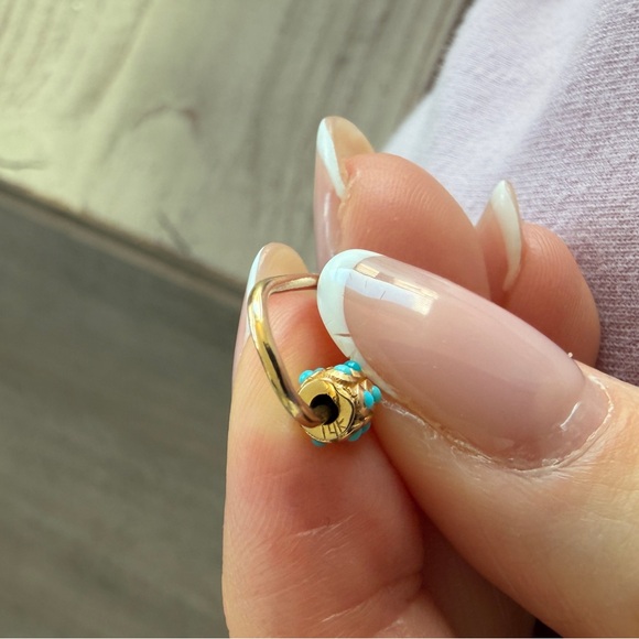 14kt turquoise carabiner - Picture 6 of 6